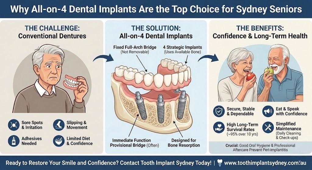 Why All on 4 dental implants are the top choice for seniors in Sydney